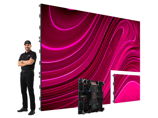 14.7 x 8.2 ft indoor display dimensions