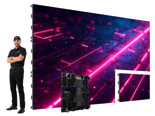 Standard indoor display dimensions