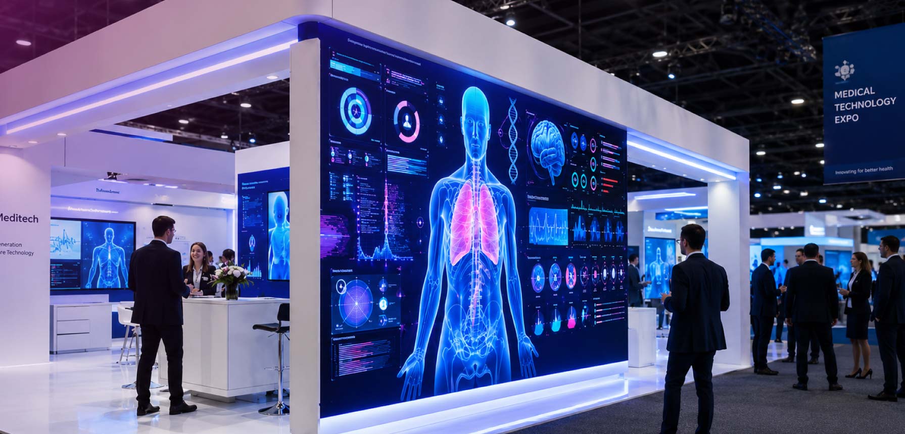 Permanent LED video wall installation